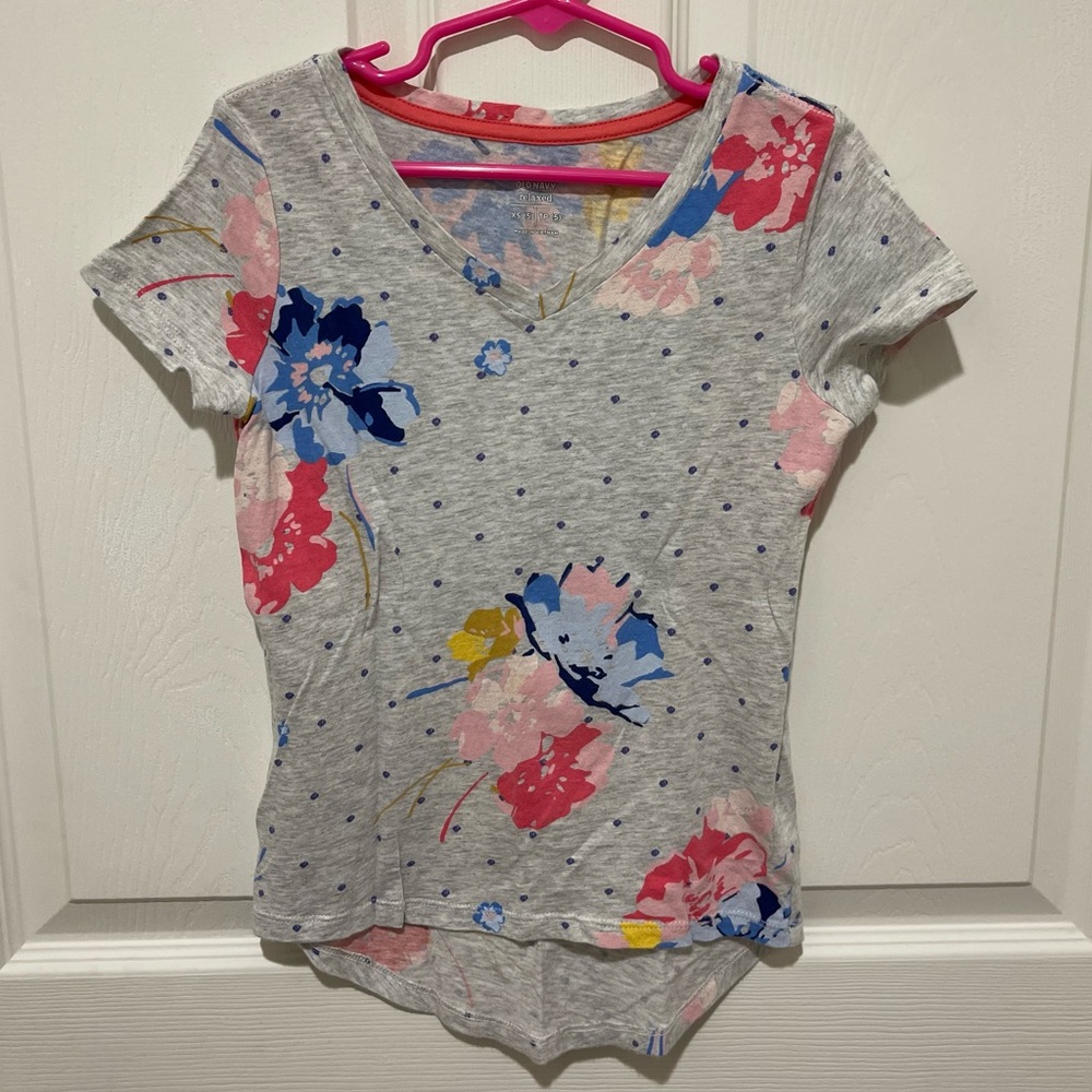 Old navy Relaxed floral dot shirt